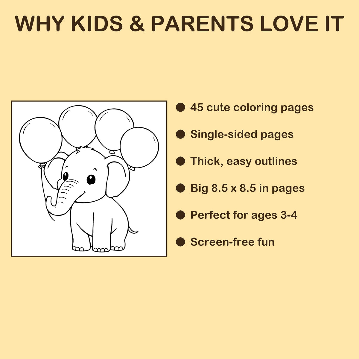 I Am 3! features: 45 single-sided pages, 8.5 x 8.5 inches, ages 3-4
