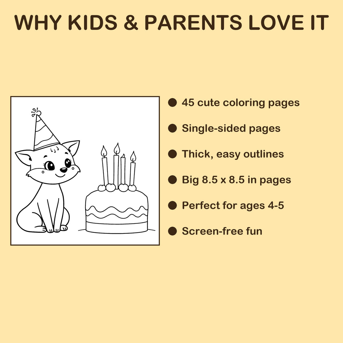 I Am 4! features: 45 single-sided pages, 8.5 x 8.5 inches, ages 4-5