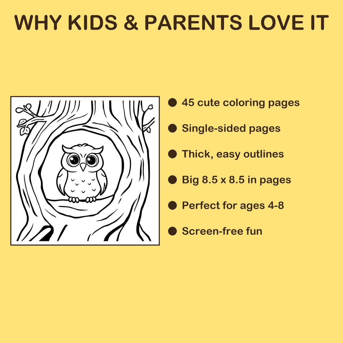 Little Birds features: 45 single-sided pages, 8.5 x 8.5 inches, ages 4-8