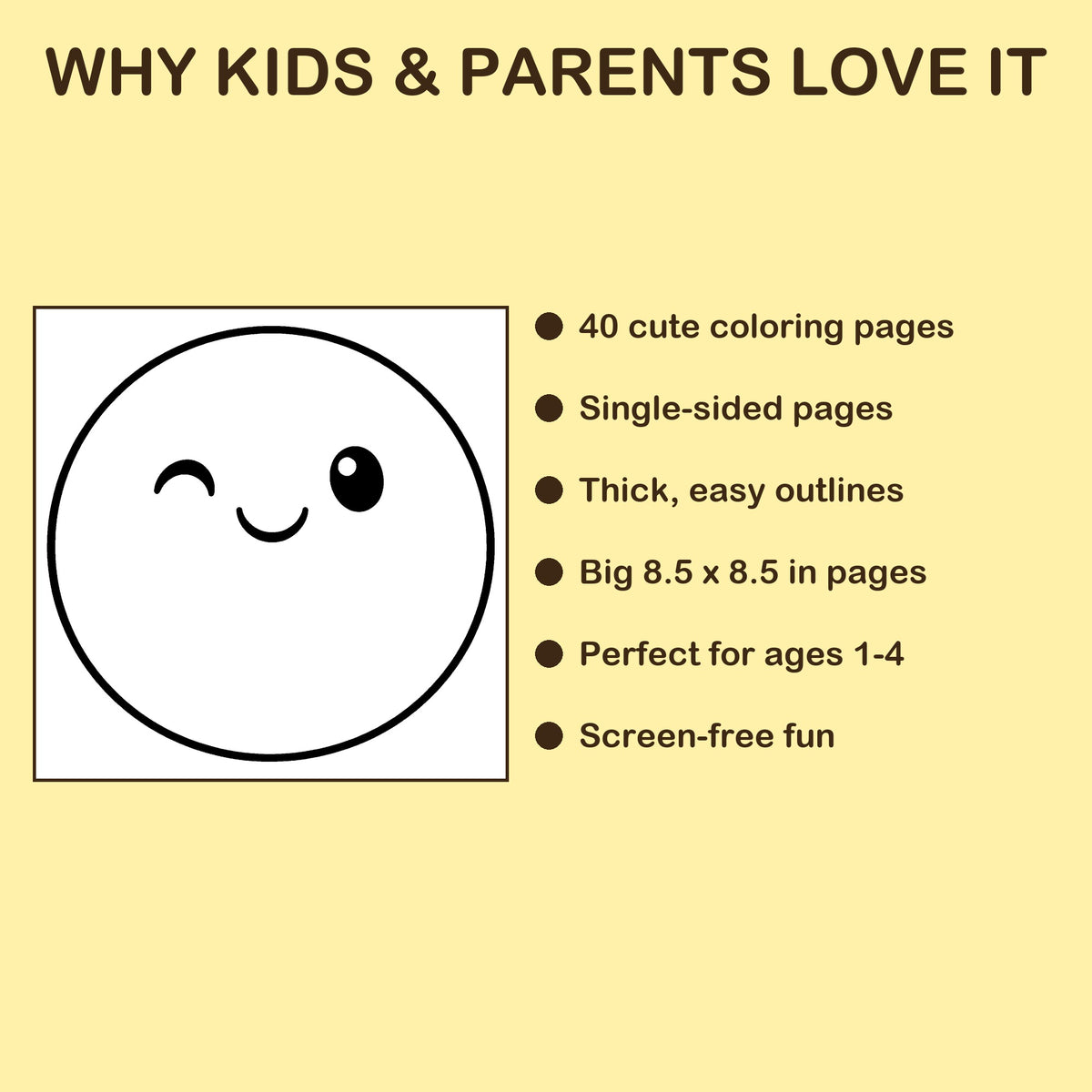 My Toys features: 40 single-sided pages, 8.5 x 8.5 inches, ages 1-4