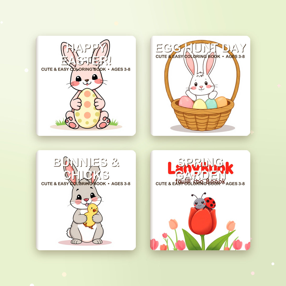 Easter Basket Fun printable coloring book collection