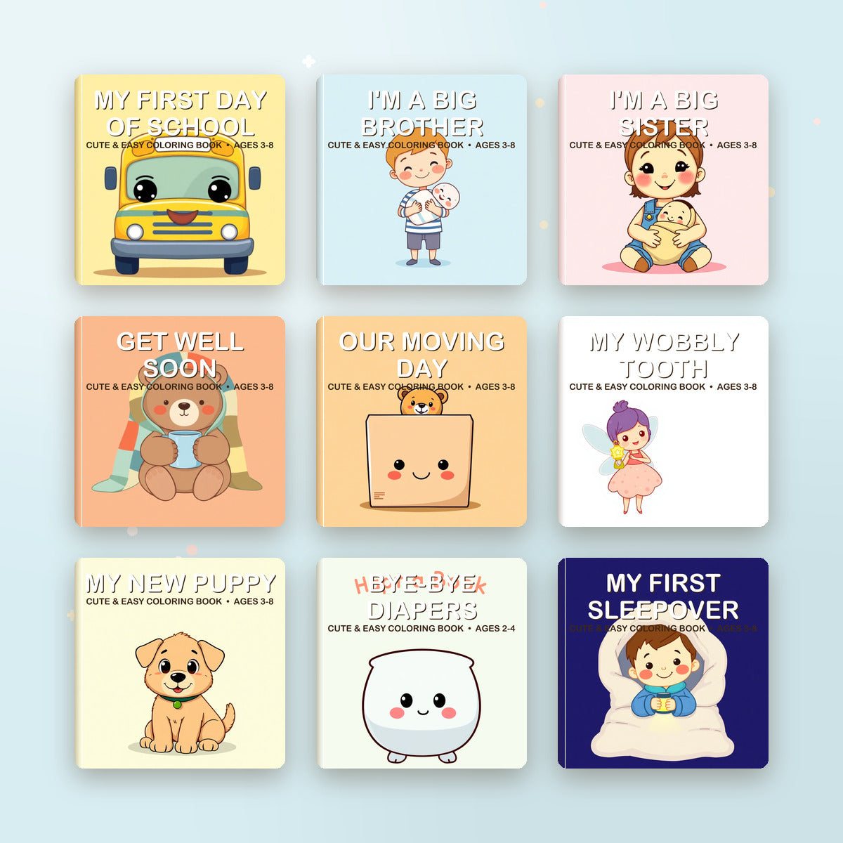 My Big Moments printable coloring book collection