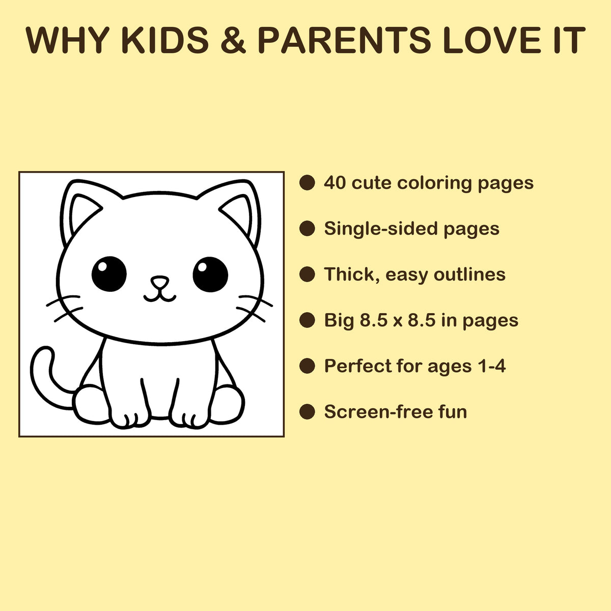 Big & Easy Animals features: 40 single-sided pages, 8.5 x 8.5 inches, ages 1-4