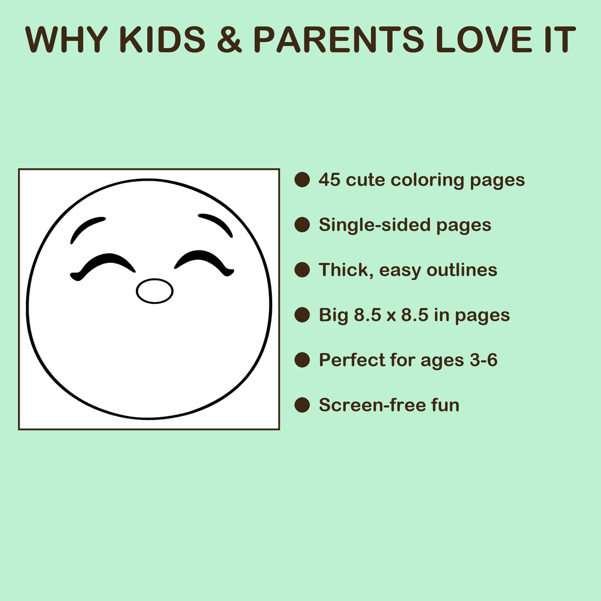 Big Feelings features: 45 single-sided pages, 8.5 x 8.5 inches, ages 3-6