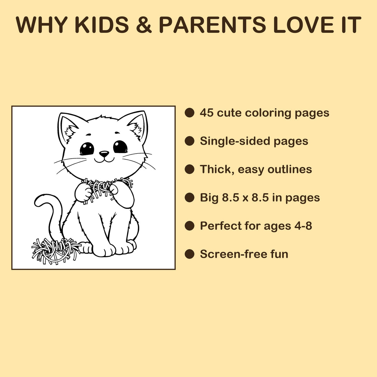 Christmas Animals features: 45 single-sided pages, 8.5 x 8.5 inches, ages 4-8