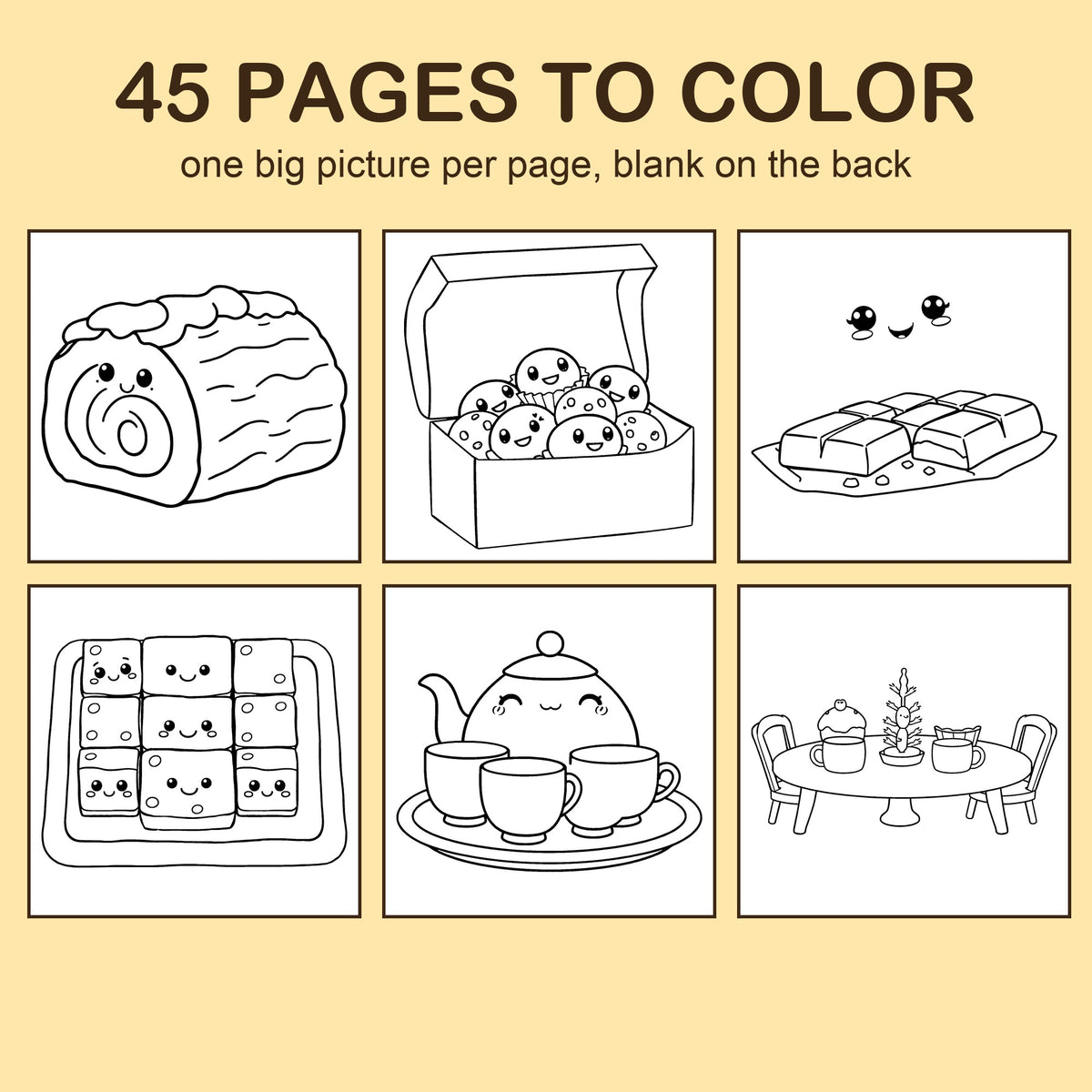 Preview strip of coloring pages from Christmas Treats
