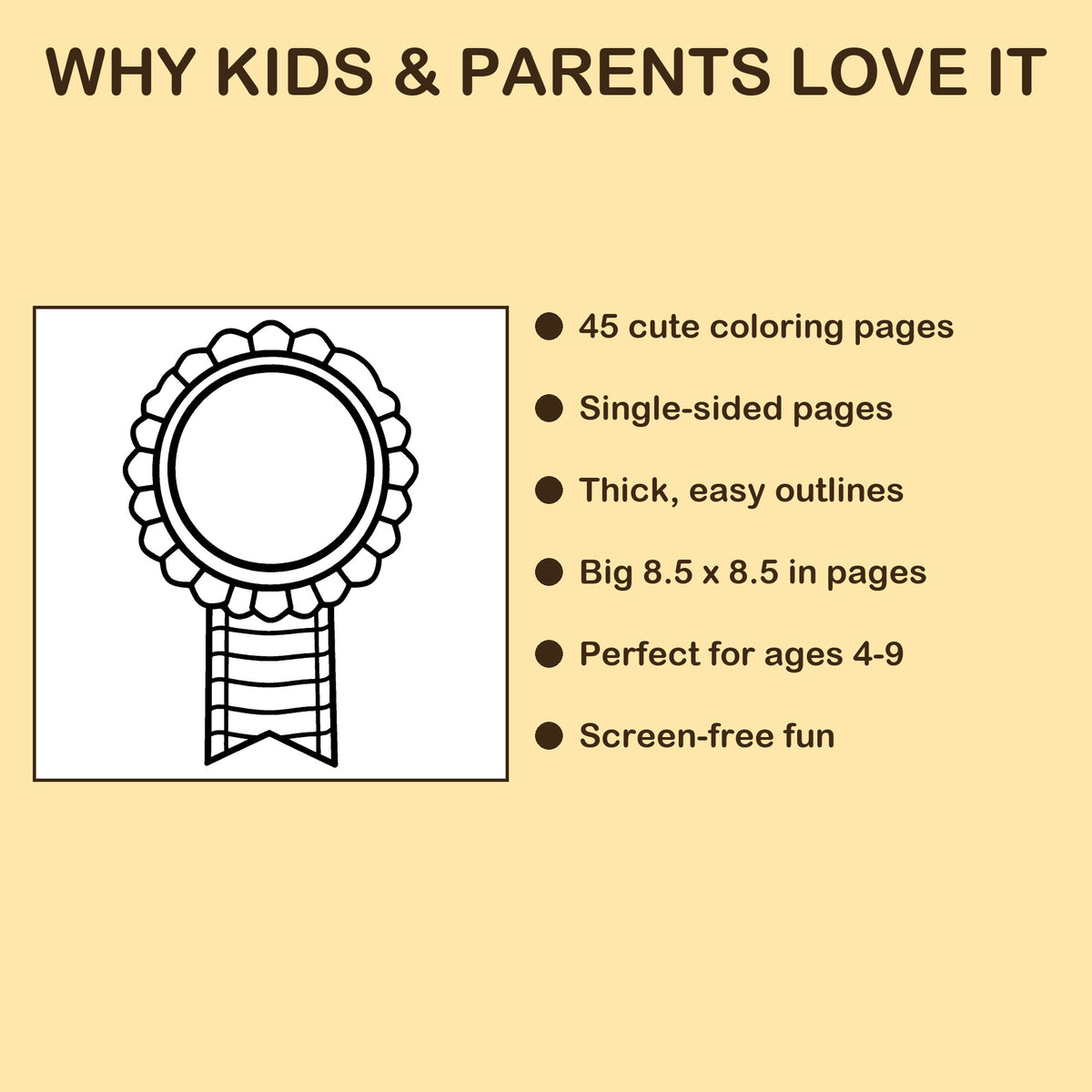 For Dad features: 45 single-sided pages, 8.5 x 8.5 inches, ages 4-9