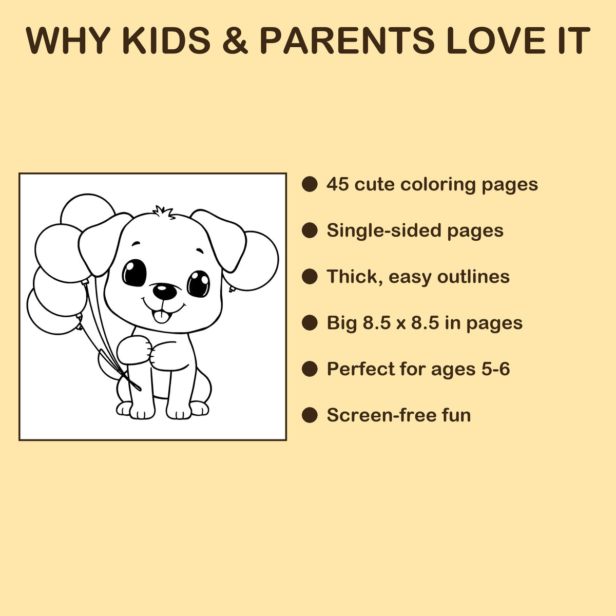 I Am 5! features: 45 single-sided pages, 8.5 x 8.5 inches, ages 5-6