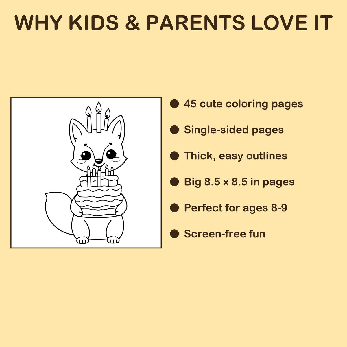 I Am 8! features: 45 single-sided pages, 8.5 x 8.5 inches, ages 8-9