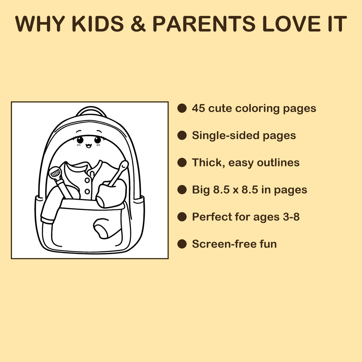 My First Sleepover features: 45 single-sided pages, 8.5 x 8.5 inches, ages 3-8