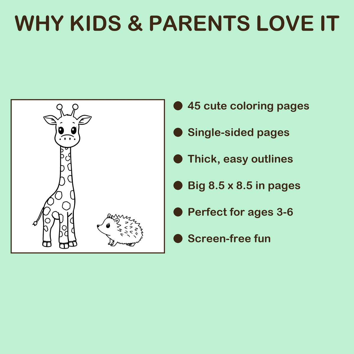 Opposites features: 45 single-sided pages, 8.5 x 8.5 inches, ages 3-6