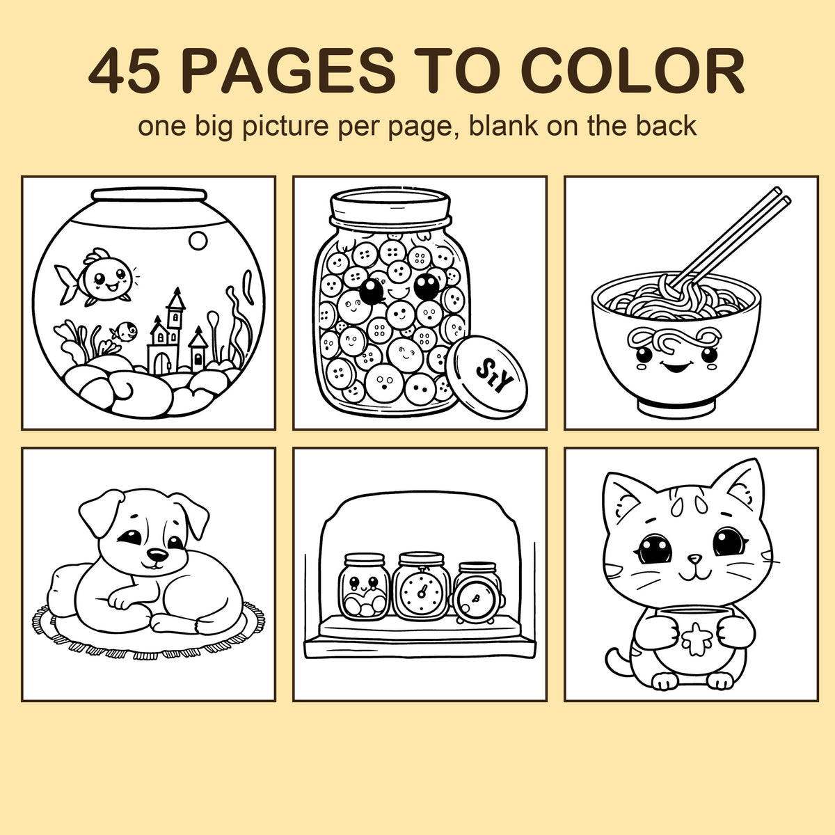 Preview strip of coloring pages from Quiet Time Out