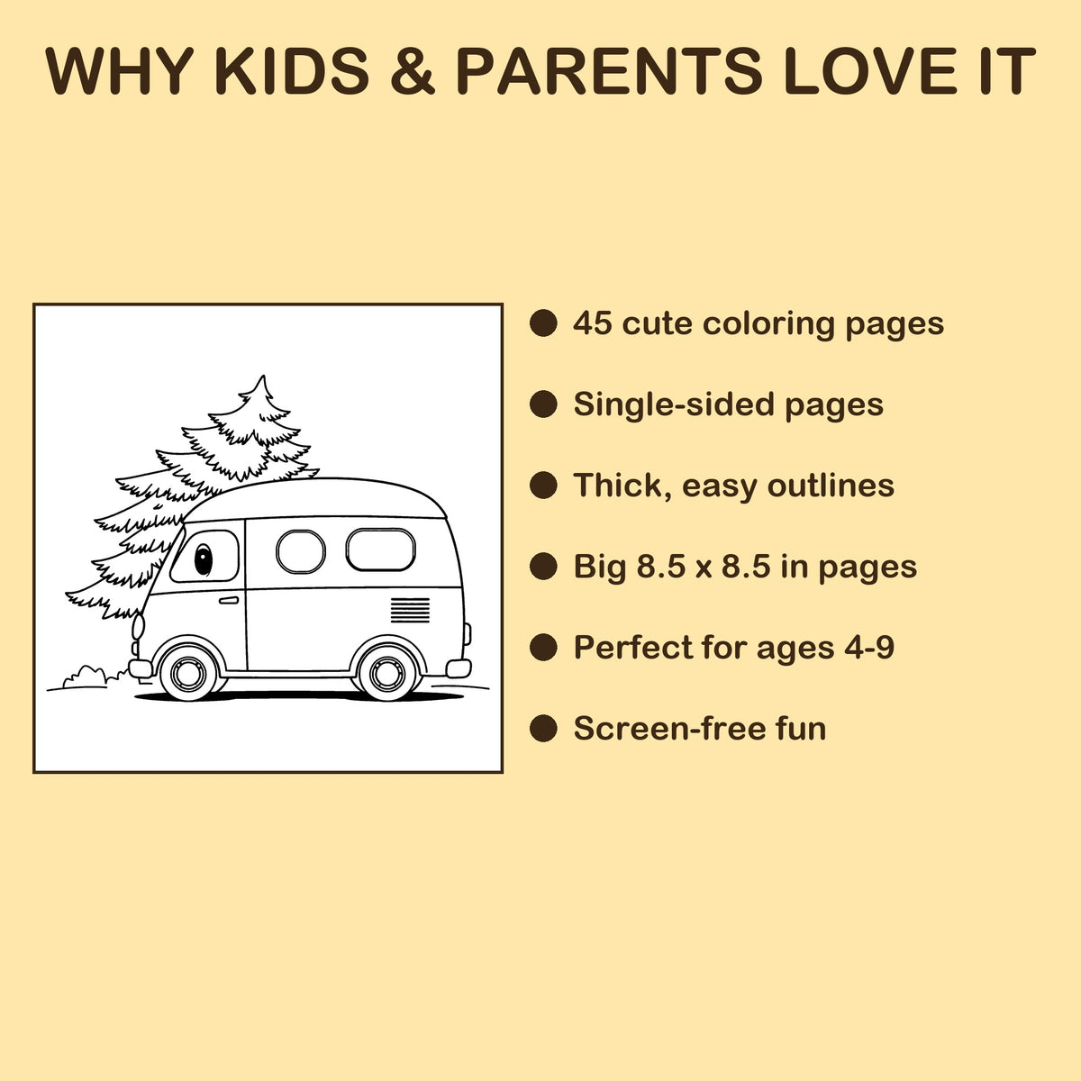 Road Trip! features: 45 single-sided pages, 8.5 x 8.5 inches, ages 4-9