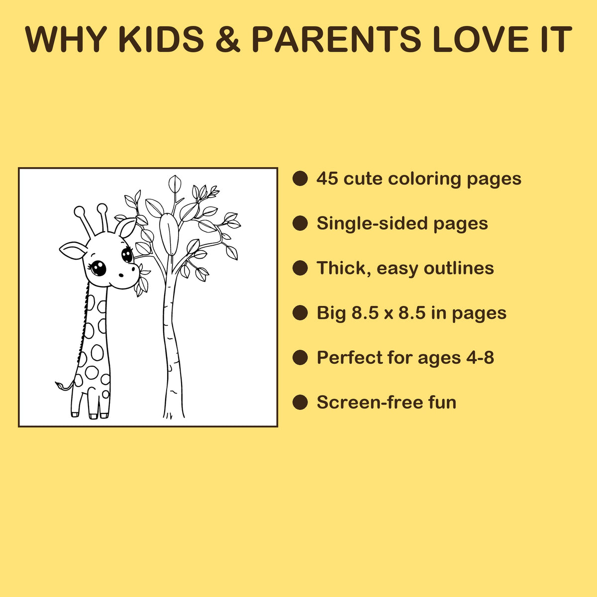 Safari Friends features: 45 single-sided pages, 8.5 x 8.5 inches, ages 4-8